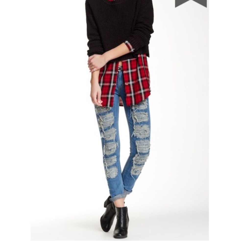 Hudson Melissa Mid Rise Skinny Jeans Size 27.